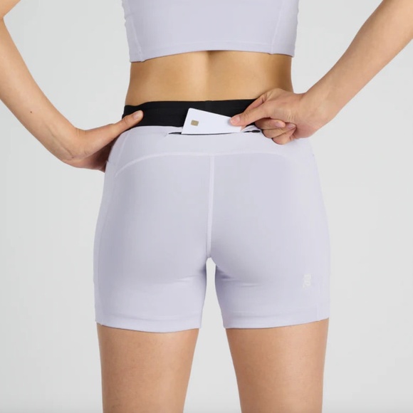 Bandit Stamina 5" Women's Compression Shorts - Soft Lilac XS - Picture 3 of 11